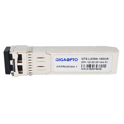 MSA 12G SDI τηλεοπτικό SFP 1310nm 10km ενιαία οπτική ενότητα δεκτών για 12G 6G 3G HD SD-SD