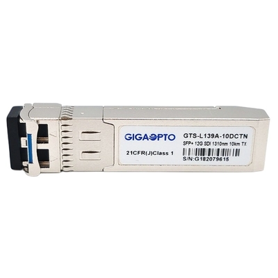12Gbps 10km τηλεοπτικά SFP 1310nm ενιαία DOM ενότητας μη MSA Pinout LC SMF πομποδεκτών συσκευών αποστολής σημάτων