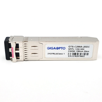 12G ψηφιακός τηλεοπτικός οπτικός πομποδέκτης 1270~1450nm 20KM διπλή ίνα MSA SDI CWDM τρόπου LC ενιαία