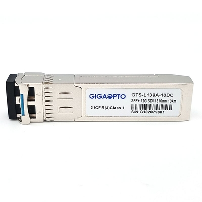 12G τηλεοπτικό παθολογικό σχέδιο 1310nm 10km ενότητα hd/sd-SDI SDI SMPTE πομποδεκτών DDM SFP+ LC SMF MSA