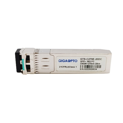 Ενότητα 1270nm-1610nm 10km οπτική ενότητα SMF καναλιών ινών CWDM πομποδεκτών 16G SFP+