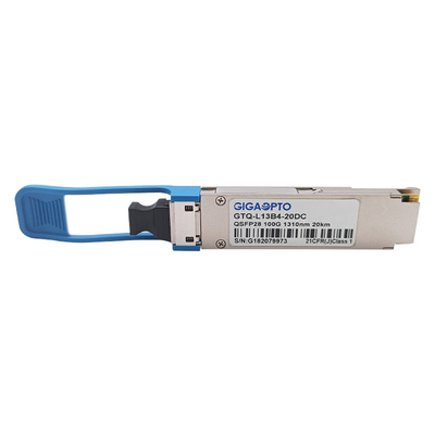 100G eLR4 20km οπτική ενότητα πομποδεκτών 4WDM QSFP28 με διπλό CDR