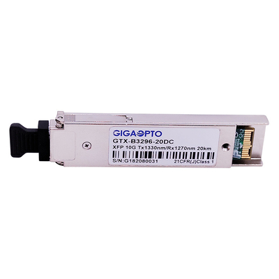 LC οπτική ενότητα πομποδεκτών DOM 10Gbps BIDI XFP ELR 1270nm/1330nm 20km
