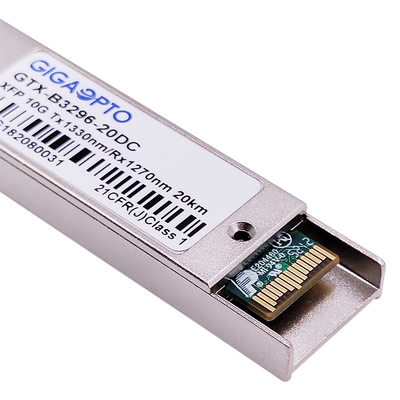 LC οπτική ενότητα πομποδεκτών DOM 10Gbps BIDI XFP ELR 1270nm/1330nm 20km
