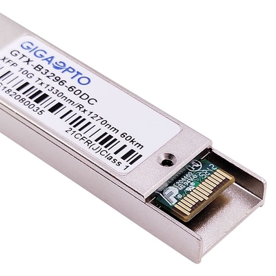 WDM ER60 Ethernet 10Gbps XFP ενότητα πομποδεκτών ινών 1330nm/1270nm 60km DOM