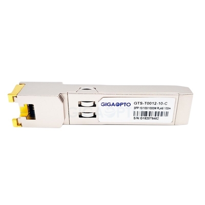 Οπτική ενότητα πομποδεκτών χαλκού SFP 10/100/1000base-τ για το glc-TA