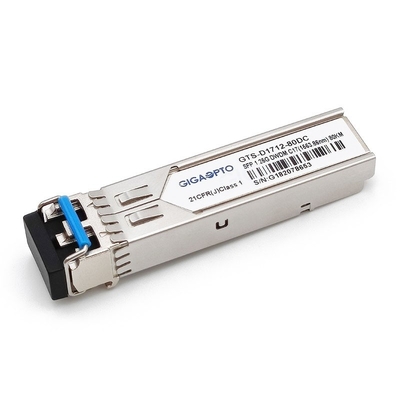 100GHz συμβατός 1G DWDM SFP ZX πομποδέκτης 80km της Cisco dwdm-SFP