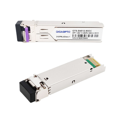 1000base-BX πομποδέκτης 80km της Cisco Gigabit DOM LC SMF για το glc-bx80-UA