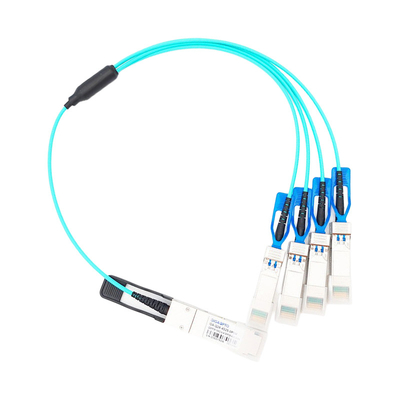 100G QSFP28 στο ενεργό οπτικό καλώδιο AOC 4x25G SFP28 για τη Cisco qsfp-4sfp25g-AOC