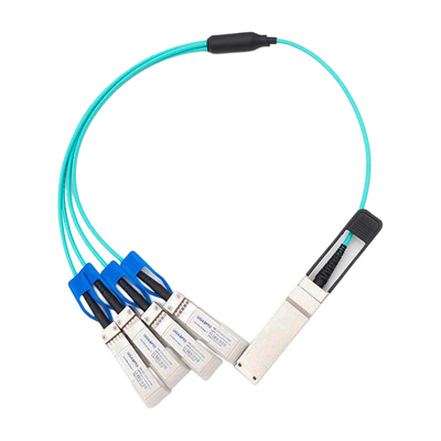 100G QSFP28 στο ενεργό οπτικό καλώδιο AOC 4x25G SFP28 για τη Cisco qsfp-4sfp25g-AOC