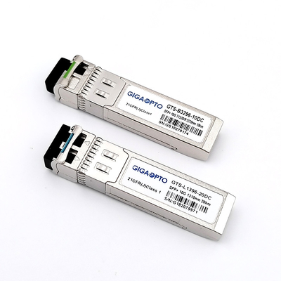 10G οπτική μονάδα δέκτη SFP για 300m/10km/40km/80km απόσταση